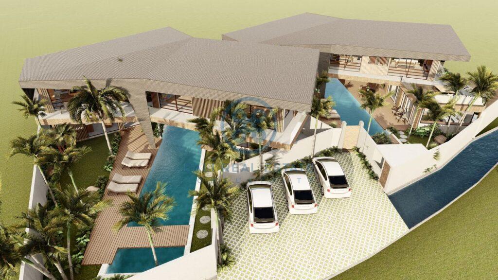 4 5 bedroom leasehold designer villa development canggu berawa for sale3 scaled