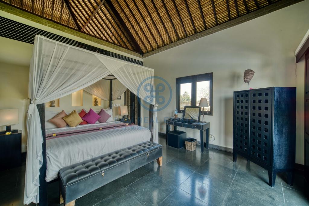 bedroom villa rice field view ubud bali for sale rent